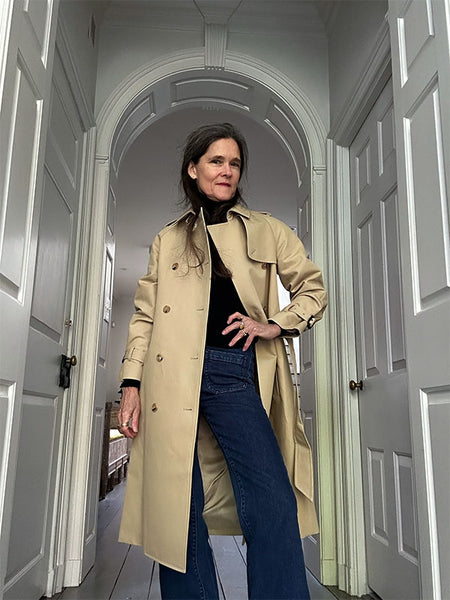 Ann at home in the new Martine Trench.