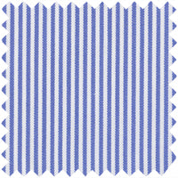 Made-to-Measure Shirt in Blue Small Bengal Stripe Poplin