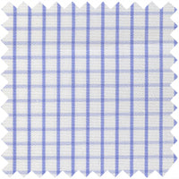 Made-to-Measure Shirt in Dutch Blue Medium Graph Check Poplin
