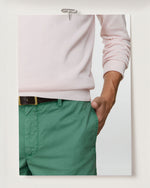 Load image into Gallery viewer, Crewneck Sweater in Pale Pink Ice Cotton