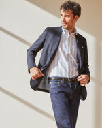 Load image into Gallery viewer, Ghost Blazer in Navy High-Twist
