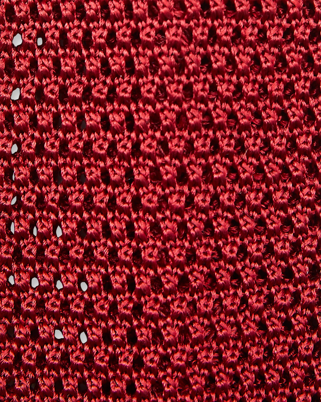 Silk Knit Tie in Dark Red