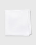 Load image into Gallery viewer, Hem-Stitched Pocket Square White Linen