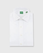 Load image into Gallery viewer, Spread Collar Dress Shirt White Poplin
