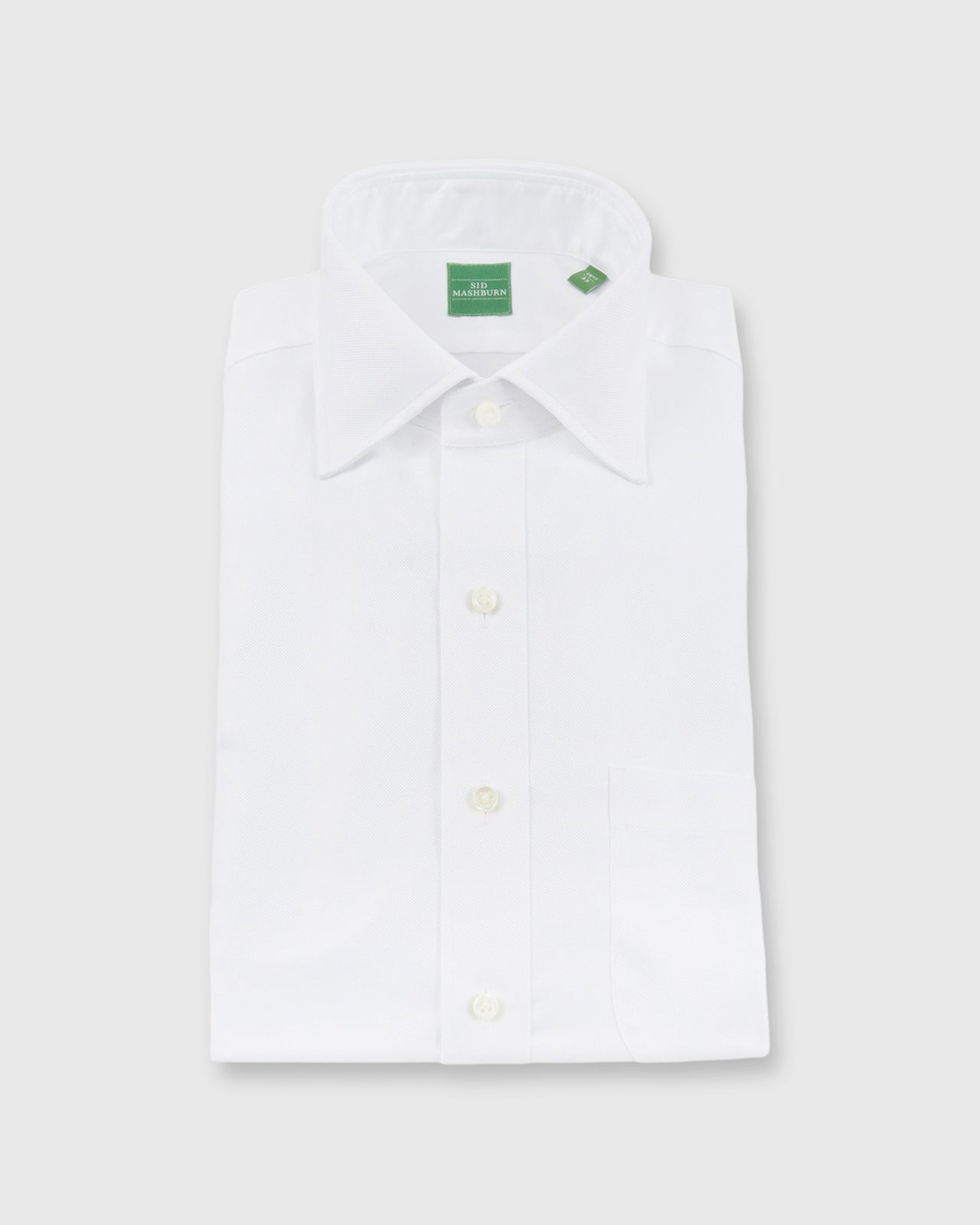 Spread Collar Dress Shirt White Roxford