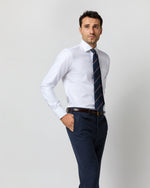 Load image into Gallery viewer, Spread Collar Dress Shirt in White Roxford