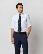 Load image into Gallery viewer, Spread Collar Dress Shirt in White Roxford