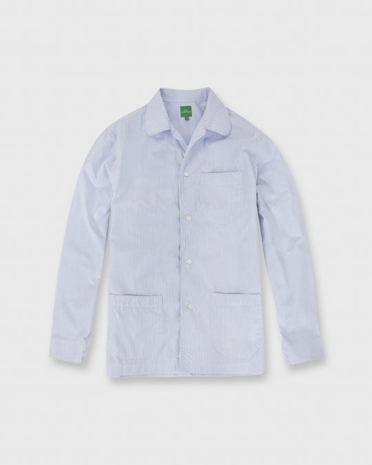 Pajama Set Blue Stripe End-On-End