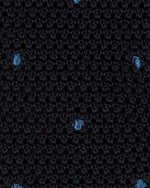 Load image into Gallery viewer, Silk Knit Tie Navy/French Blue Dot