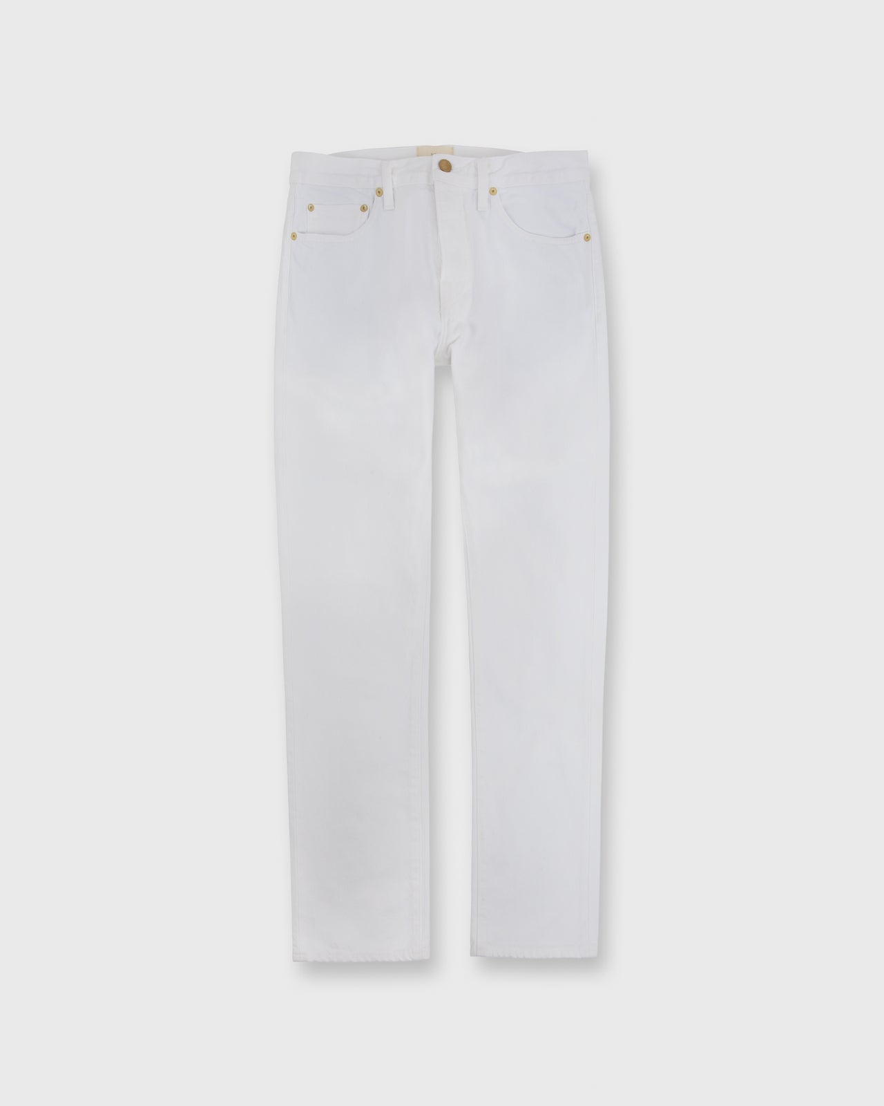 Slim Straight Jean White Denim