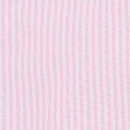 Spread Collar Dress Shirt in Pink Bengal Stripe Poplin