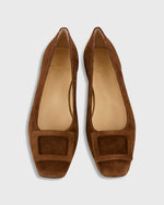 Load image into Gallery viewer, Buckle Shoe in Brown Suede