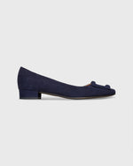 Load image into Gallery viewer, Buckle Shoe in Navy Suede