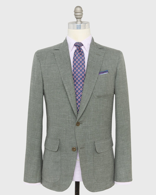 Ghost Blazer in Sage Hopsack
