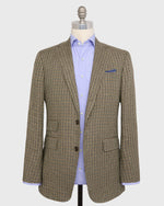 Load image into Gallery viewer, Virgil No. 2 Jacket in Olive/Brown Check Linen Twill
