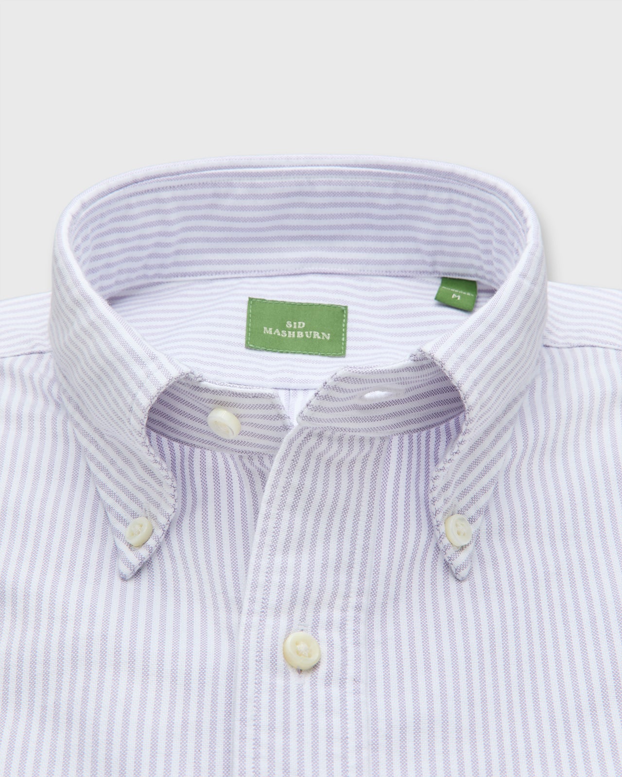 Button-Down Sport Shirt in Lavender University Stripe Oxford