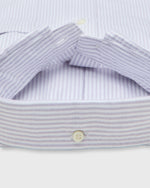 Load image into Gallery viewer, Button-Down Sport Shirt in Lavender University Stripe Oxford
