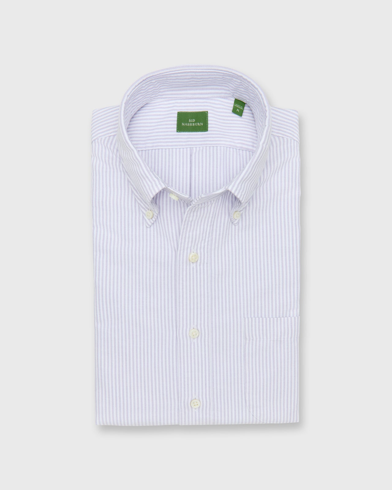 Button-Down Sport Shirt in Lavender University Stripe Oxford