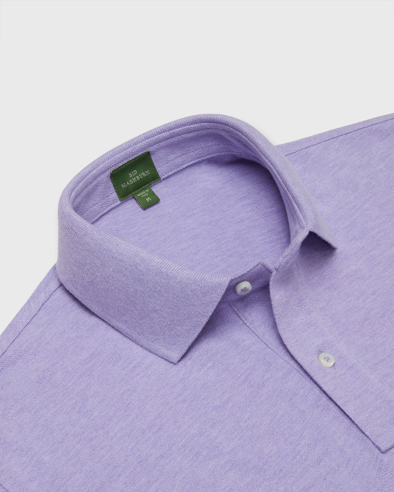 Court Polo in Heather Lavender Pima Pique