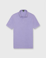 Load image into Gallery viewer, Court Polo in Heather Lavender Pima Pique