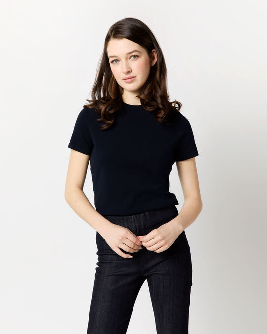 Lee Tee in Navy Cotton