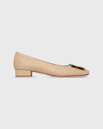 Load image into Gallery viewer, Buckle Shoe in Khaki Basketweave