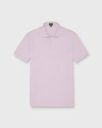 Load image into Gallery viewer, Short-Sleeved Polo in Pale Pink Pima Pique