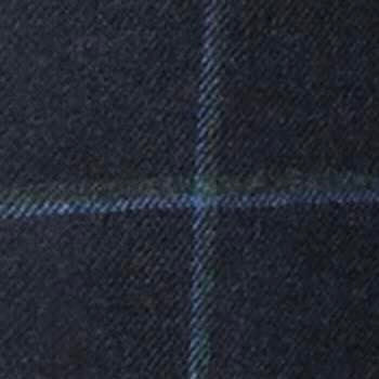Navy/Spruce/Blue Windowpane Brushed Twill