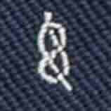 Silk Club Tie in Navy/Bone Knot