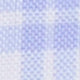 Spread Collar Dress Shirt in White/Sky Check Poplin