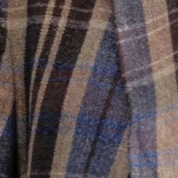 Blue/Brown/Tan Rustic Hopsack