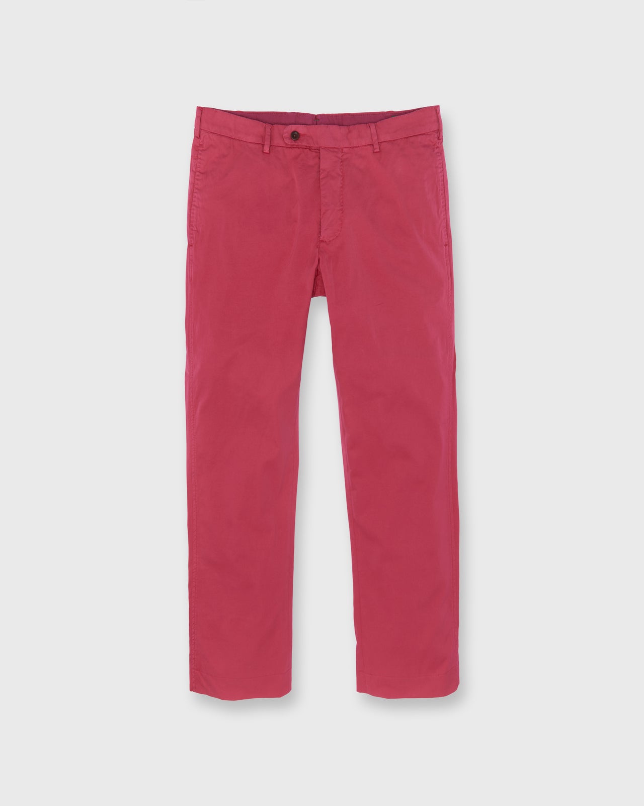Garment-Dyed Sport Trouser in Red Summer Poplin