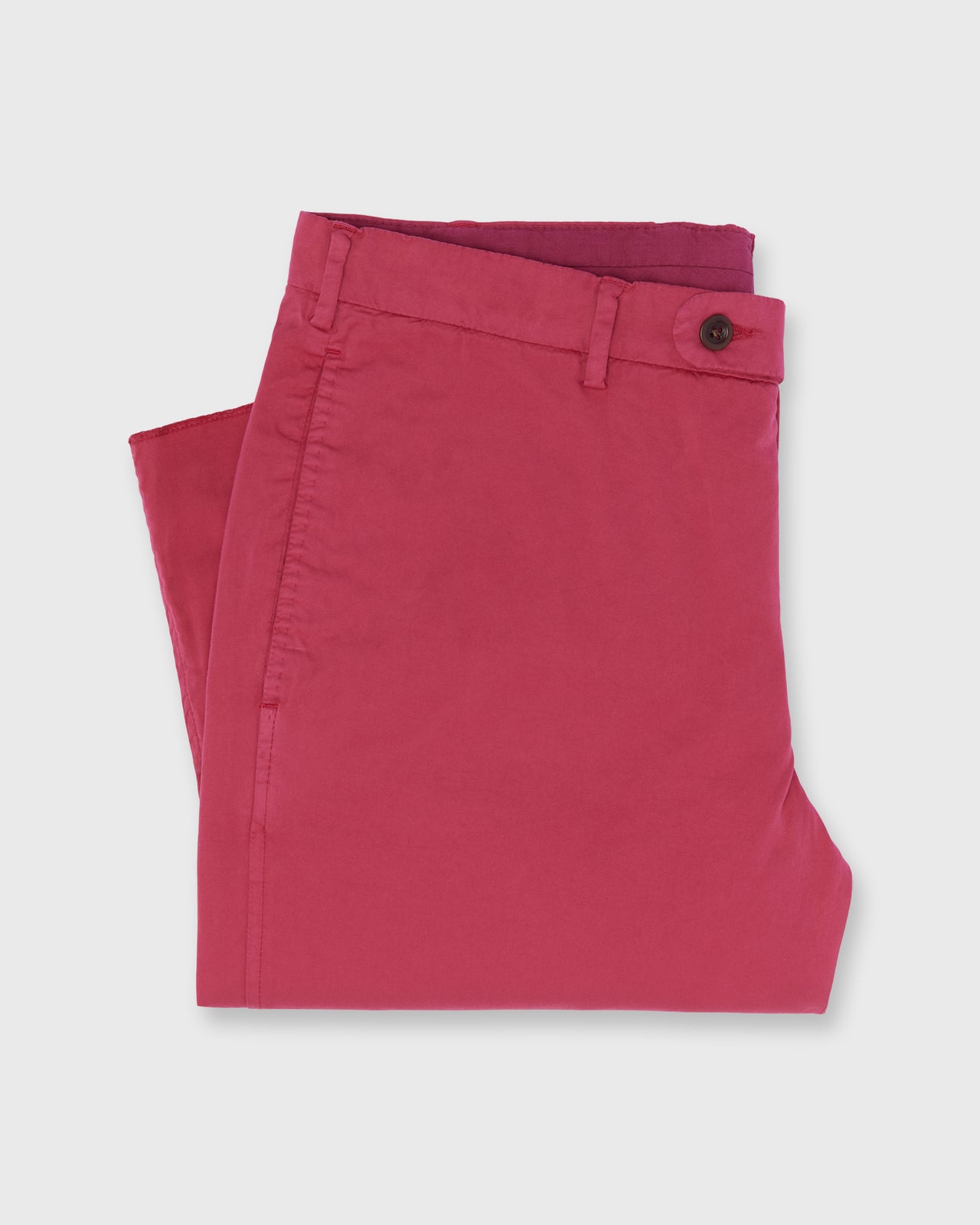 Garment-Dyed Sport Trouser in Red Summer Poplin