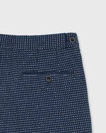 Load image into Gallery viewer, Side-Tab Sport Trouser in Navy/White Dot Jacquard