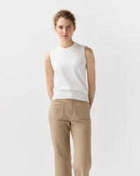 Rosie Shell in Ivory Cotton/Silk