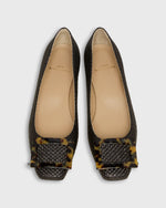 Load image into Gallery viewer, Buckle Shoe in Black Basketweave