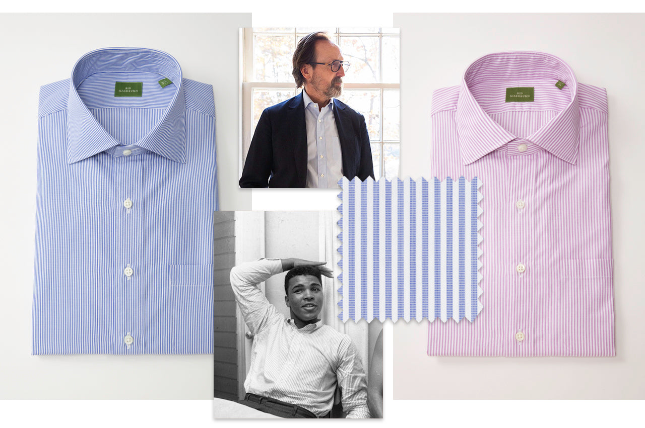 subtle stripes shirts collage