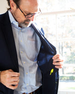 Load image into Gallery viewer, Ghost Blazer in Navy High-Twist
