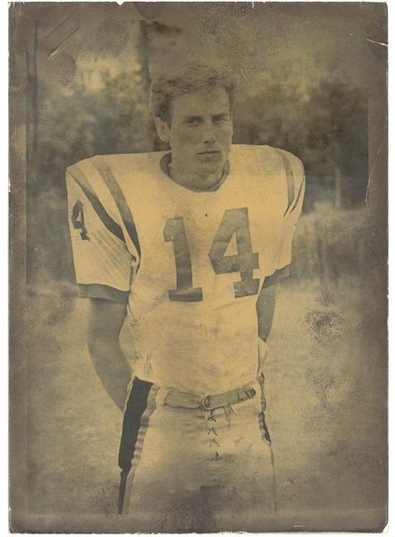 Sid's high school football picture.